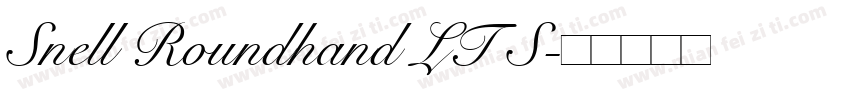 Snell Roundhand LT S字体转换